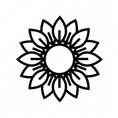 Sunflower Png Black And White Png Image Collection