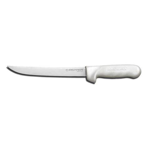 Dexter Sani Safe Stainless Steel Wide Fillet Knife With White