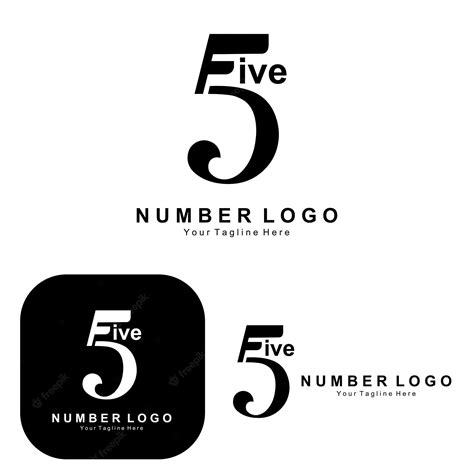 Premium Vector Number 5 Five Logo Design Premium Simple Icon Vector