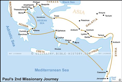 Acts Pauls Second Missionary Journey Bible History