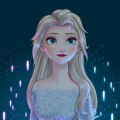 Wallpaper White Dress Elsa Frozen 2 Drawing Hair Down Kolejowy Swiat