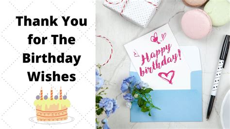Thank You For The Birthday Wishes The Thank You Notes Blog