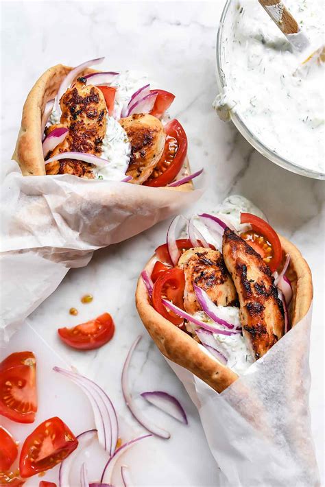 Easy Chicken Gyro Recipe With Tzatziki Sauce