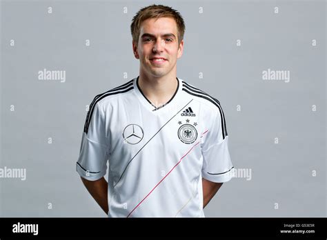 Philip Lahm At The Official Portrait Photo Session Of The German Mens