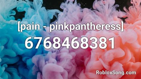 Pain Pinkpantheress Roblox Id Roblox Music Codes