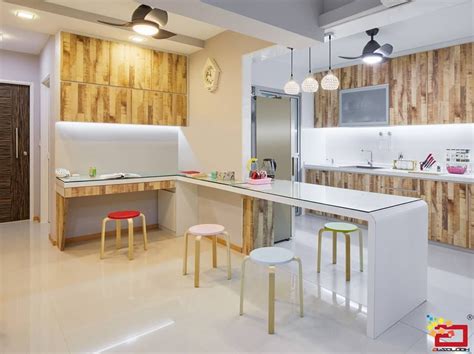A pure white engineered quartz kitchen counter in carmen, cebu. A long peninsula kitchen countertop. | Interior design ...