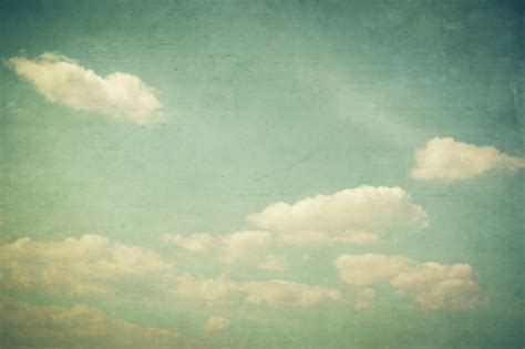 Premium Photo Vintage Clouds And Blue Sky With Texture Effect