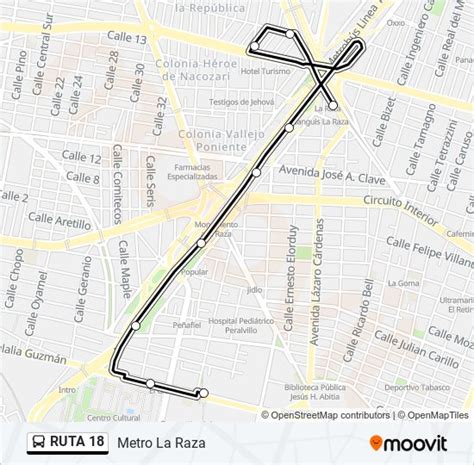 Ruta Horarios Paradas Y Mapas Metro La Raza Actualizado 232980 Hot