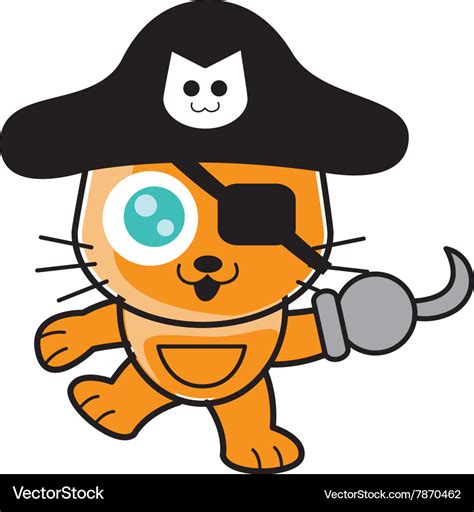 Pirates Cat Royalty Free Vector Image Vectorstock