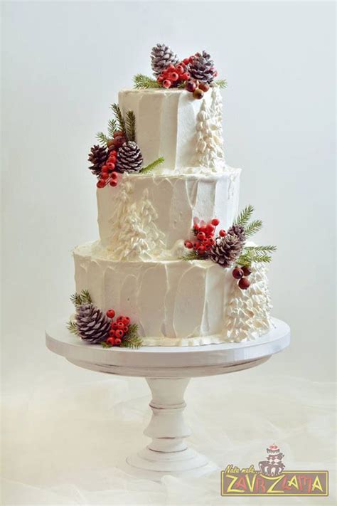 Wedding Cakes Christmas Wedding Cakes Winter Cake Winter Wedding Cake