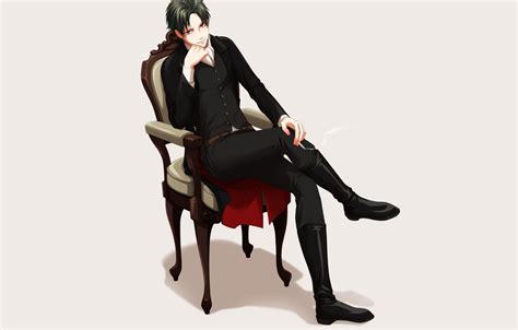 Anime Guy Sitting Male Reference Guy In Full Growth Yamette Wallpaper