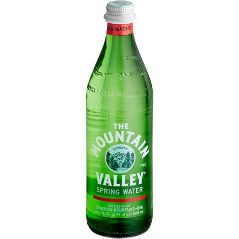 Mountain Valley Spring Water 500 Ml Glass Bottle 12case