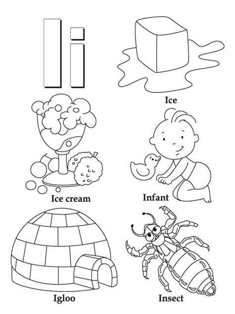 Letter I coloring pages. Download and print Letter I coloring pages.