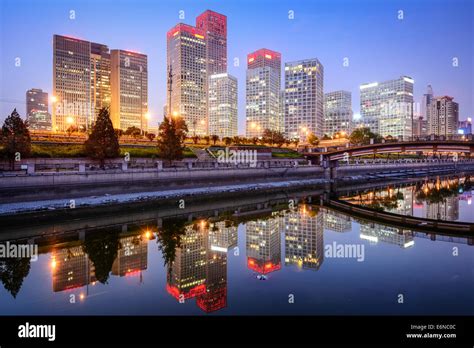 Beijing China Cbd City Skyline Stock Photo Alamy