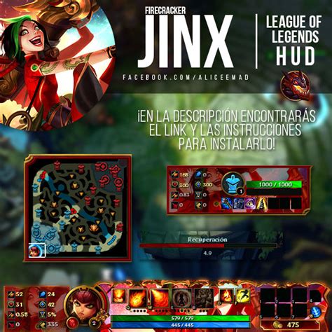 League Of Legends Hud Firecracker Jinx By Aliceemad On Deviantart