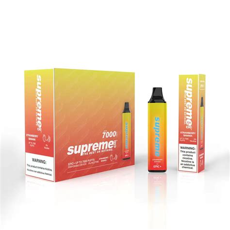 Supreme Epic 7000 Puffs Huge Power Strawberry Banana 10 Pack