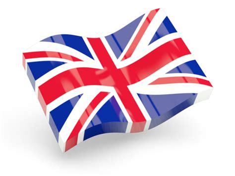 Glossy Wave Icon Illustration Of Flag Of United Kingdom