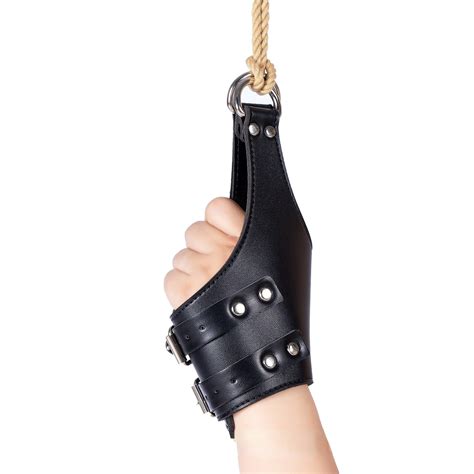 leather hang on door gloves bondage handcuffs for sex swing suspension hand cuffs restraint toys