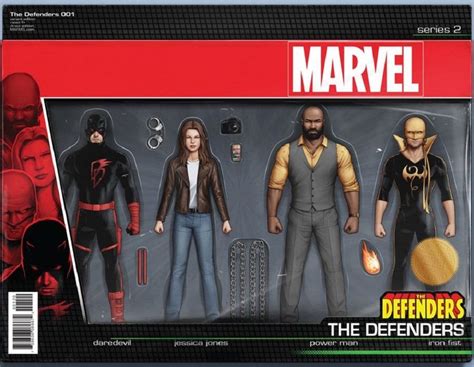 The Defenders Variant Action Figure Cover John Tyler Christopher