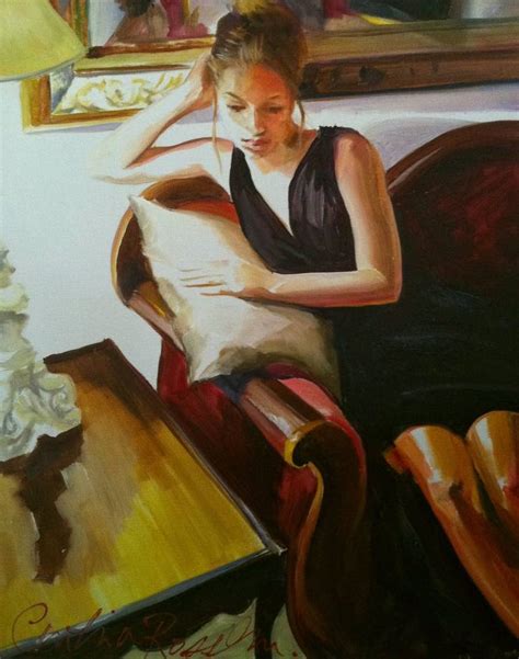 In Thought ~ Sold Painting By Cecilia Rosslee Saatchi Art