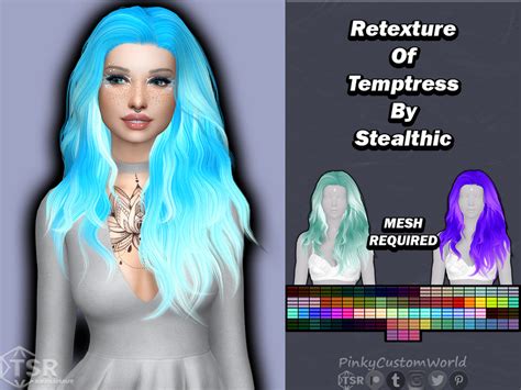 The Sims Resource Retexture Of Temptress Hair By Stealthic
