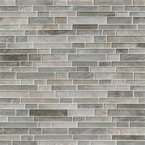 Savoy Interlocking Pattern 8mm Crystallized Glass Mosaic Tile