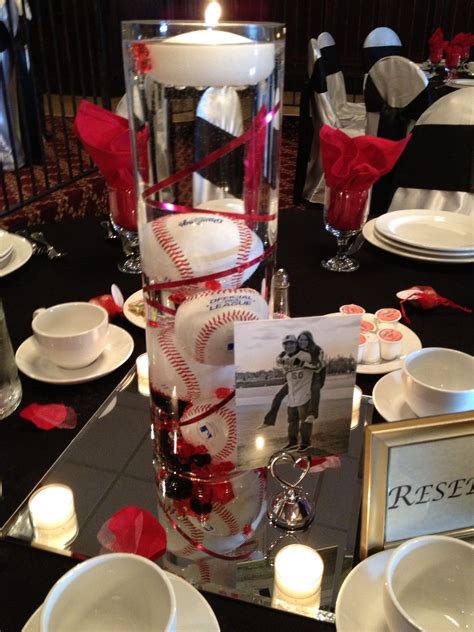 Pin By Dawn Griffith On Baseball Wedding Centerpiece Baseball Wedding