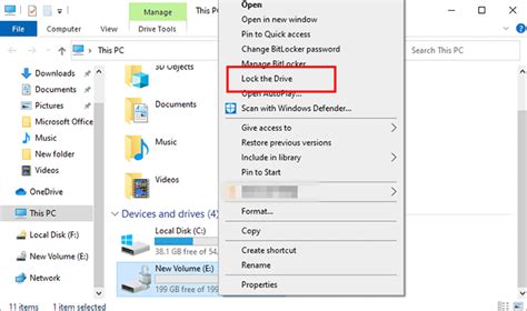 How To Lock Bitlocker Drive Without Restart In Windows 10