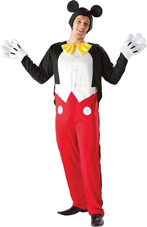 Mickey Mouse Deluxe Fancy Dress Costume Disney Adult Size