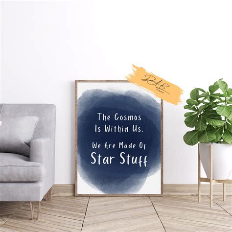 We Are Made Of Star Stuff Inspirational Astronomy Poster Etsy