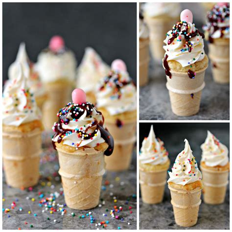 Mini Ice Cream Cone Cupcakes Mini Ice Cream Cones Ice Cream Cone