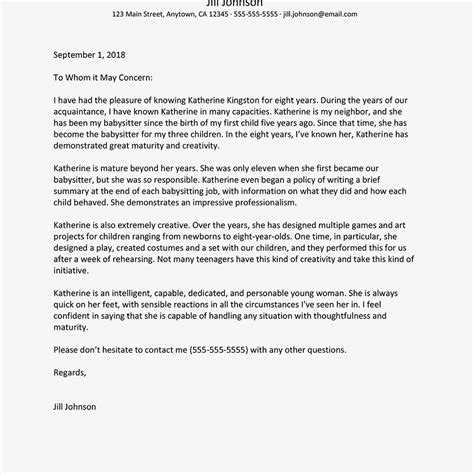 Character Reference Letter Neighbour Invitation Template Ideas