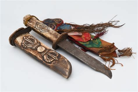 Mahakala Bone Carved Sword Tibetan Kartika Knife Phurba Etsy