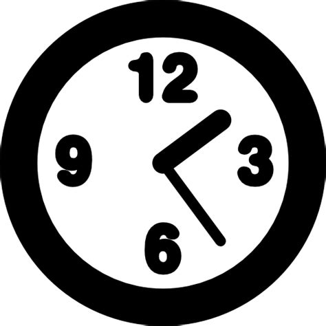 Free Icon Round Clock Outline