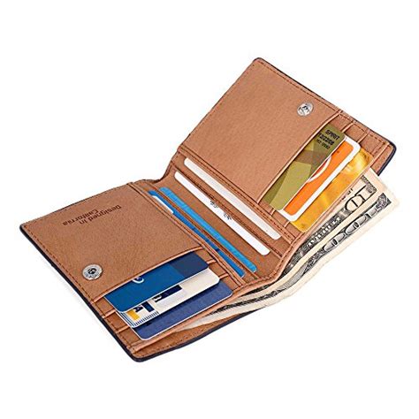 Elastic bands and plastic id windows are some of the first components to fail. PREMIUM SKINNY Slim Bifold Leather Multi-Card Men Wallet Holder Best for Cash Money, ID, Credit ...