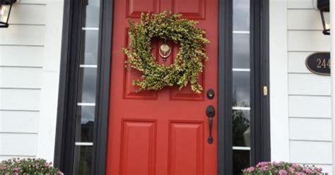 Check spelling or type a new query. Red front door, black sidelights & trim | Curb Appeal ...