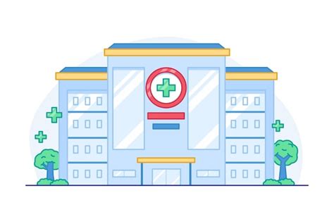 Premium Vector Hospital Vector Illustration