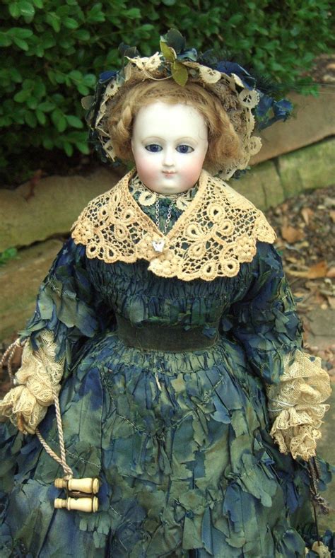Earliest Rare Marked Bru Antique French Fashion Doll Woriginal Gown