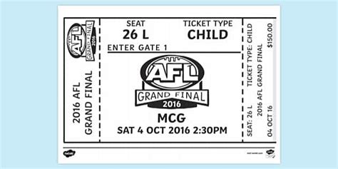 FREE AFL Logo Colouring Page Colouring Sheets Twinkl