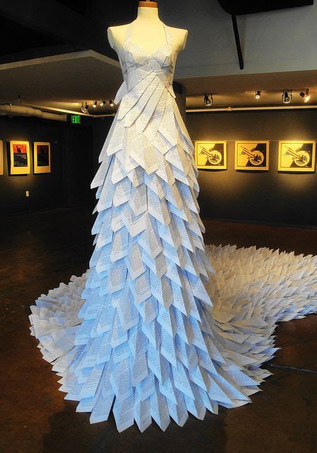 73 Dresses Paper And Recycled Materials Ideas Recycled Dress Paper