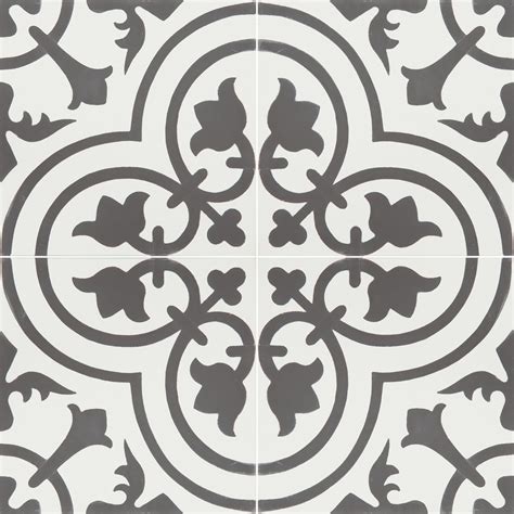 Granada Tile Echo Straight Edge Cement Patterned Moroccan Wall Floor