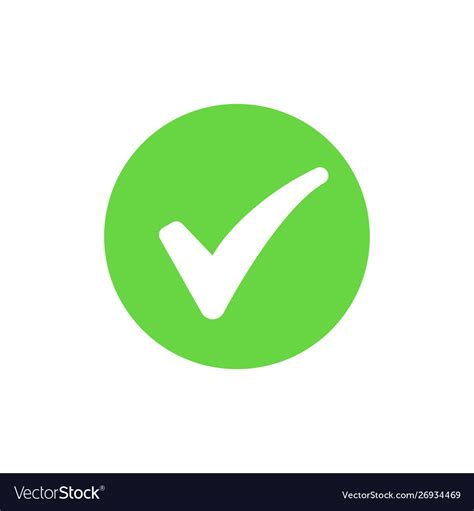 Approved Icon Profile Verification Accept Badge Vector Image