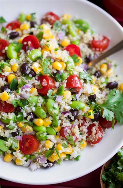 Cilantro Lime Quinoa Salad Vegetarian And Gluten Free