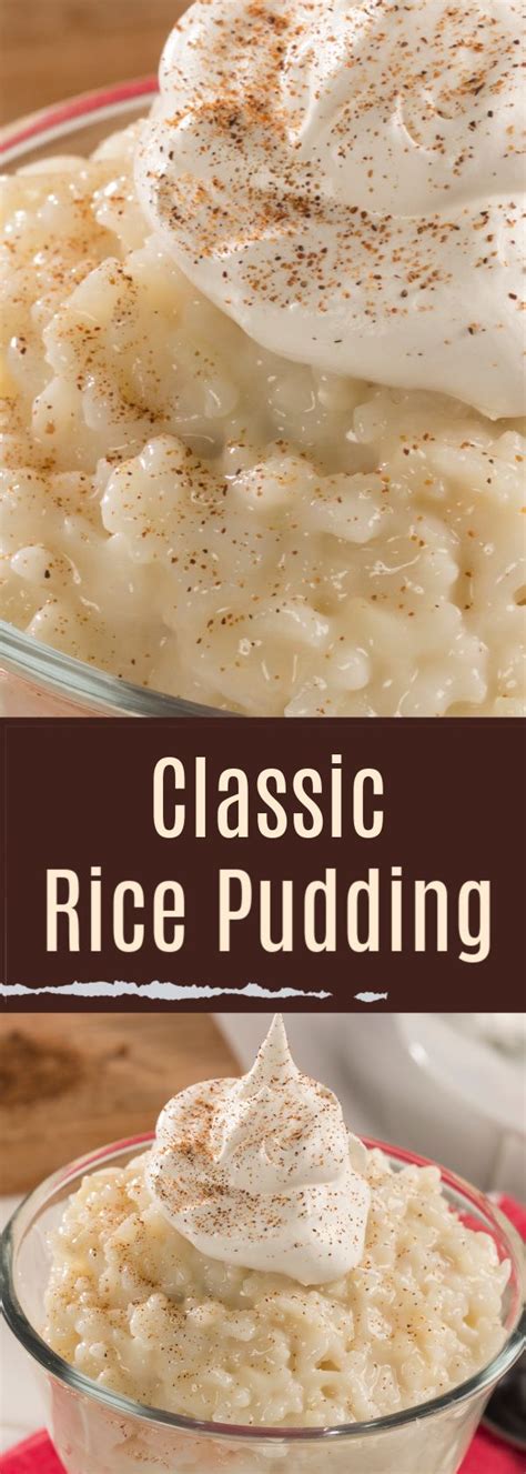 Classic Rice Pudding Recipe Easy Puddings Rice Pudding Recipe Easy
