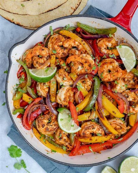 Super Easy Shrimp Fajitas Recipe Healthy Fitness Meals