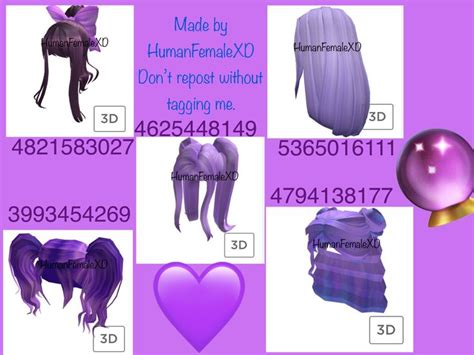 Purple Hair Roblox Codes Roblox Codes Roblox Purple Hair