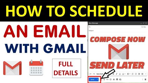How To Schedule A Mail Compose Now Send Later Automatically Send
