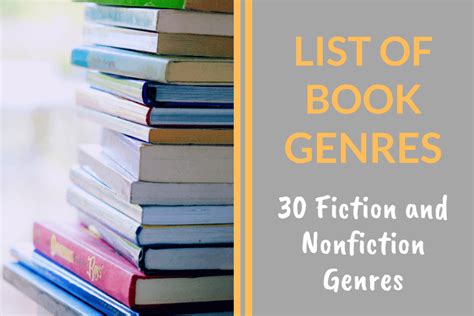 List Of Book Genres 30 Fiction And Nonfiction Genres You Should Know