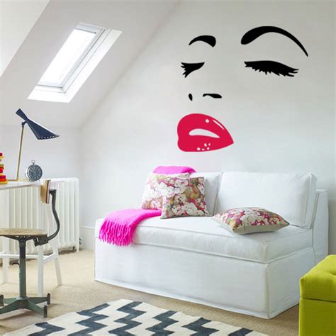 Sexy Woman Audrey Hepburn Wall Art Stickers Decal Diy Home Decoration Wall Mural Removable Room