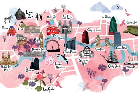 The Best Illustrated Maps Of London Wanderarti
